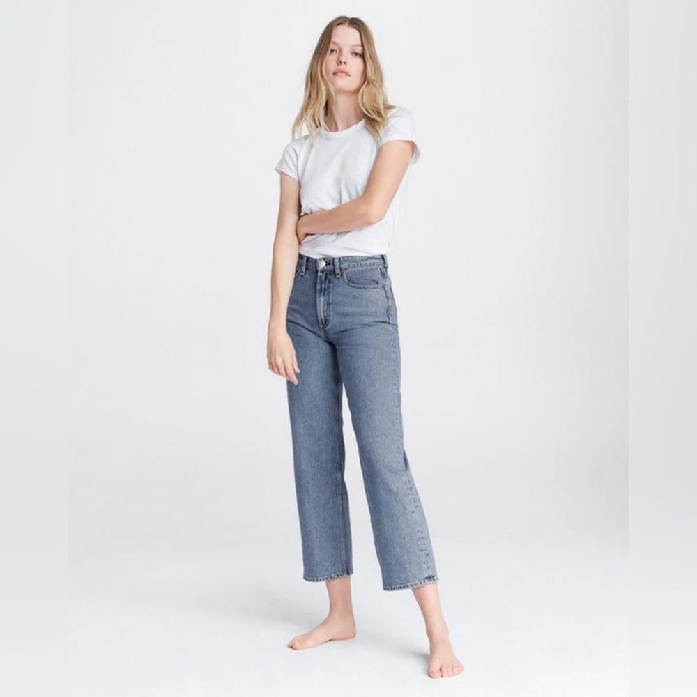 rag & bone Ruth Super High Rise Straight Leg Jeans in MSHA